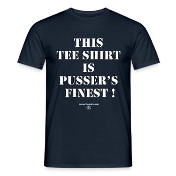 Pusser's finest - Men's T-Shirt - navy - Front - AI Model Male 178 light (178cm)