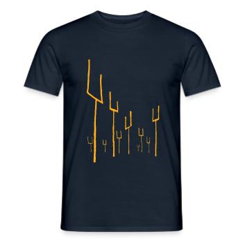 Origin of Symmetry Artwork - Men's T-Shirt - navy - Front - AI Model Male 178 light (178cm)