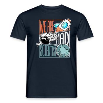 Nous sommes scientifique astronaute cadeau Rocket Science - T-shirt homme - marine - Devant - AI Model Male 178 light (178cm)