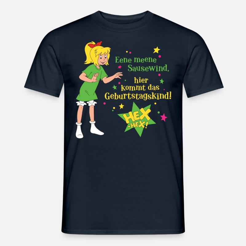 Bibi Blocksberg Geburtstagsdesign Bibi & Spruch - Männer T-Shirt - Navy