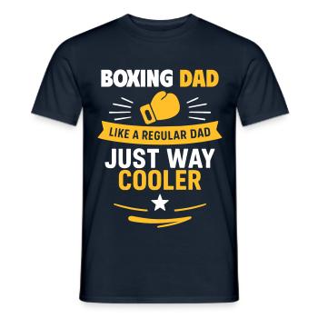 Boxing Dad – Idée cadeau pour la fête des pères - T-shirt homme - marine - Devant - AI Model Male 178 light (178cm)