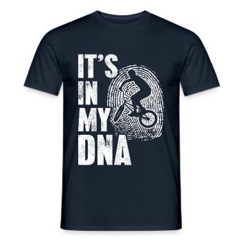 BMX BIKER C'EST DANS MON ADN CADEAU - T-shirt homme - marine - Devant - AI Model Male 178 light (178cm)