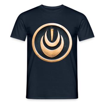 AI Medal #3 - Men's T-Shirt - navy - Front - AI Model Male 178 light (178cm)