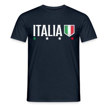 Italien, Italia, Italy - Männer T-Shirt - Navy - Vorne - AI Model Male 178 light (178cm)