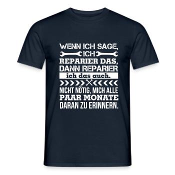Ich mach das schon... - Männer T-Shirt - Navy - Vorne - AI Model Male 178 light (178cm)