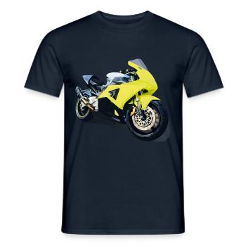Sportif - T-shirt homme - marine - Devant - AI Model Male 178 light (178cm)