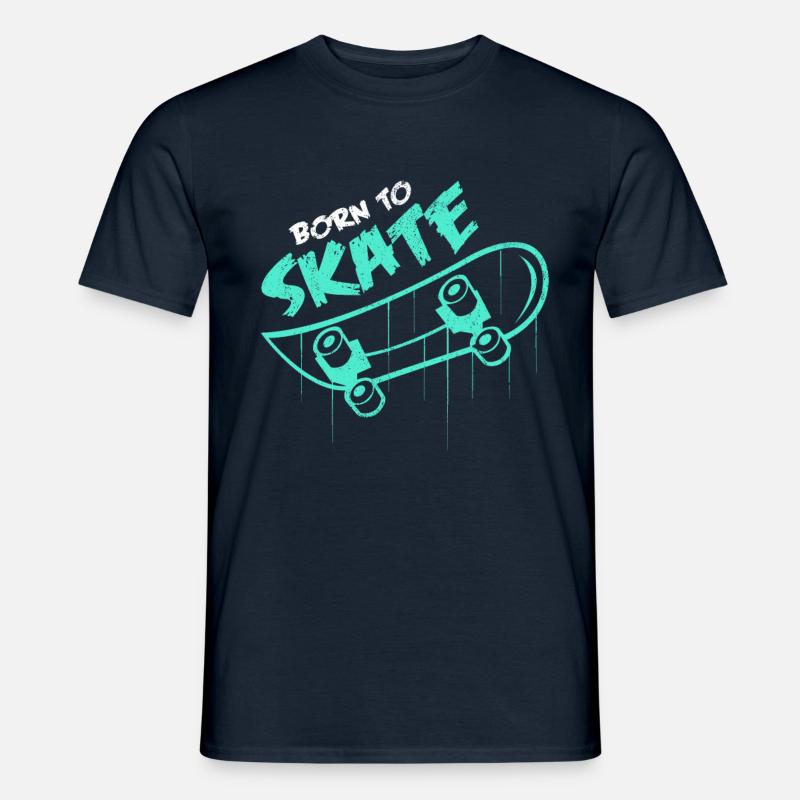 Skateboard - Männer T-Shirt - Navy