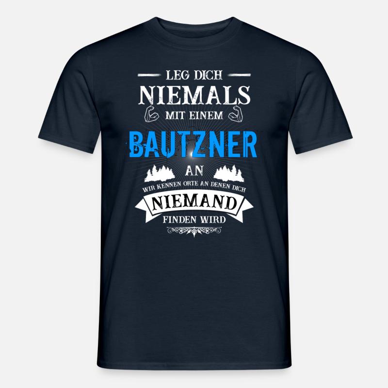 Bautzner - Männer T-Shirt - Navy