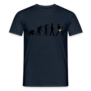 evolution_rocks_032012_d_2c - Men's T-Shirt - navy - Front - AI Model Male 178 light (178cm)
