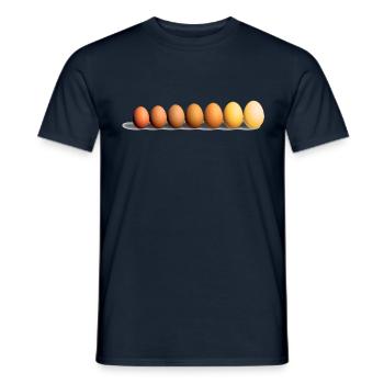Eier - Männer T-Shirt - Navy - Vorne - AI Model Male 178 light (178cm)