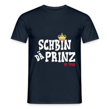 Koeln Schbin dae Prinz op Tour - Männer T-Shirt - Navy - Vorne - AI Model Male 178 light (178cm)