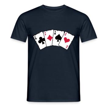 cards_3c2 - T-shirt homme - marine - Devant - AI Model Male 178 light (178cm)