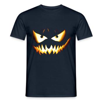 AI Evil Face - Men's T-Shirt - navy - Front - AI Model Male 178 light (178cm)