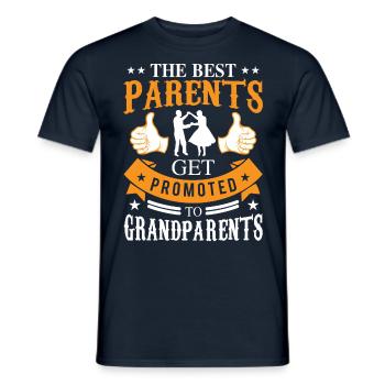 The best parents - Men's T-Shirt - navy - Front - AI Model Male 178 light (178cm)
