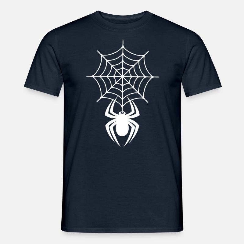 Cobweb with spider - Men's T-shirt - navy