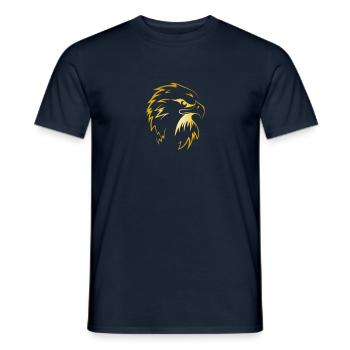 Eagle Golden Eagle Osprey eagle bird of prey - Men's T-Shirt - navy - Front - AI Model Male 178 light (178cm)