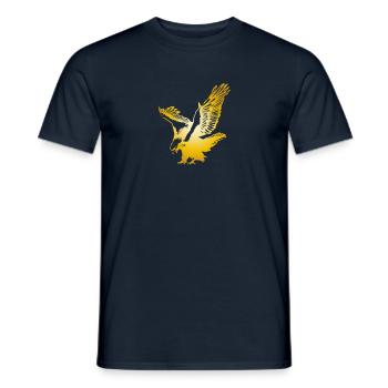 Eagle Golden Eagle Osprey eagle bird of prey - Men's T-Shirt - navy - Front - AI Model Male 178 light (178cm)