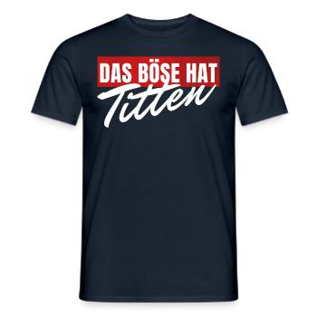 Lustige Sprüche gegen Frauen Sarkasmus Humor - Männer T-Shirt - Navy - Vorne - AI Model Male 178 light (178cm)