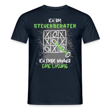 Steuerberater - Lustiges Steuer-Beratung - Männer T-Shirt - Navy - Vorne - AI Model Male 178 light (178cm)