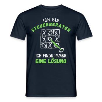 Steuerberater - Lustiges Steuer-Beratung - Männer T-Shirt - Navy - Vorne - AI Model Male 178 light (178cm)