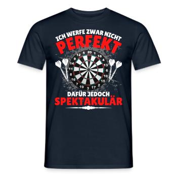 Darts - 26 sind nicht 180 aber ein echter - Männer T-Shirt - Navy - Vorne - AI Model Male 178 light (178cm)