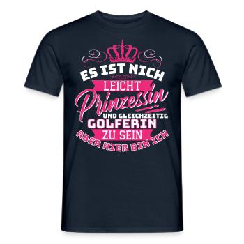 Golferin Prinzessin Spruch für Golfer und - Männer T-Shirt - Navy - Vorne - AI Model Male 178 light (178cm)