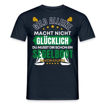 Lustiger Segeln Segelboot Katamaran Skipper Boot - Männer T-Shirt - Navy - Vorne - AI Model Male 178 light (178cm)