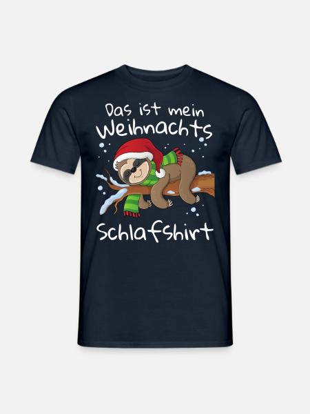 Mein Weihnachts Pyjama Schlafshirt Weihnachten - Männer T-Shirt - Navy