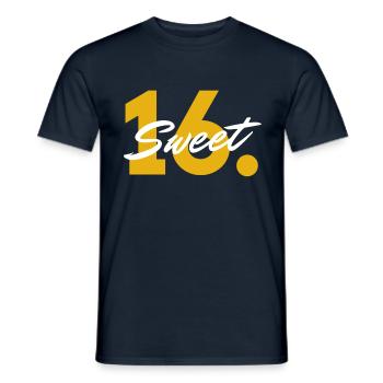 Sweet 16th - The 16th Birthday Birthday Party - Men's T-Shirt - navy - Front - AI Model Male 178 light (178cm)