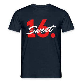 Sweet 16th - The 16th Birthday Birthday Party - Men's T-Shirt - navy - Front - AI Model Male 178 light (178cm)