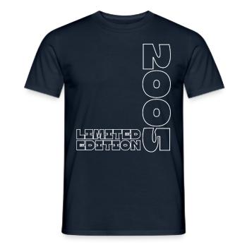18 JAHRE 18. GEBURTSTAG LIMITED EDITION 2005 - Männer T-Shirt - Navy - Vorne - AI Model Male 178 light (178cm)
