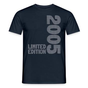 18 JAHRE 18. GEBURTSTAG LIMITED EDITION 2005 - Männer T-Shirt - Navy - Vorne - AI Model Male 178 light (178cm)