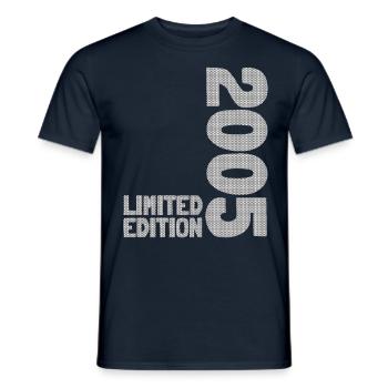 18 JAHRE 18. GEBURTSTAG LIMITED EDITION 2005 - Männer T-Shirt - Navy - Vorne - AI Model Male 178 light (178cm)