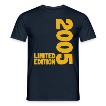 18 JAHRE 18. GEBURTSTAG LIMITED EDITION 2005 - Männer T-Shirt - Navy - Vorne - AI Model Male 178 light (178cm)