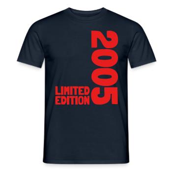 18 JAHRE 18. GEBURTSTAG LIMITED EDITION 2005 - Männer T-Shirt - Navy - Vorne - AI Model Male 178 light (178cm)