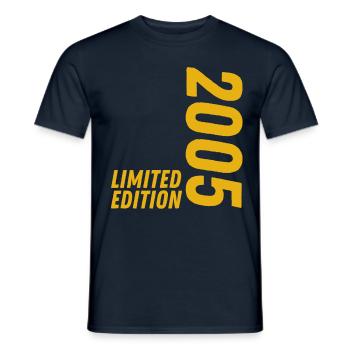 18 JAHRE 18. GEBURTSTAG LIMITED EDITION 2005 - Männer T-Shirt - Navy - Vorne - AI Model Male 178 light (178cm)
