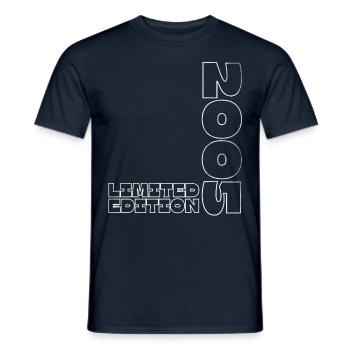 18 JAHRE 18. GEBURTSTAG LIMITED EDITION 2005 - Männer T-Shirt - Navy - Vorne - AI Model Male 178 light (178cm)