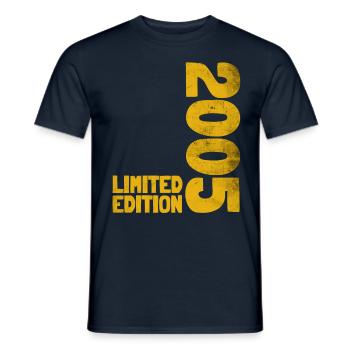 18 JAHRE 18. GEBURTSTAG LIMITED EDITION 2005 - Männer T-Shirt - Navy - Vorne - AI Model Male 178 light (178cm)