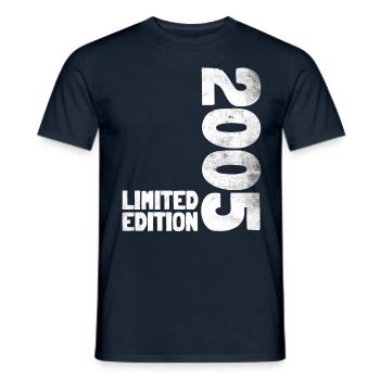 18 JAHRE 18. GEBURTSTAG LIMITED EDITION 2005 - Männer T-Shirt - Navy - Vorne - AI Model Male 178 light (178cm)