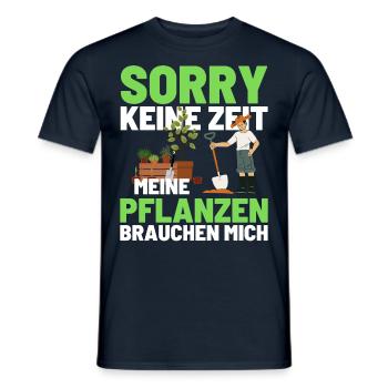 Gärtner Opa Garten Vater Gartenarbeit - Männer T-Shirt - Navy - Vorne - AI Model Male 178 light (178cm)