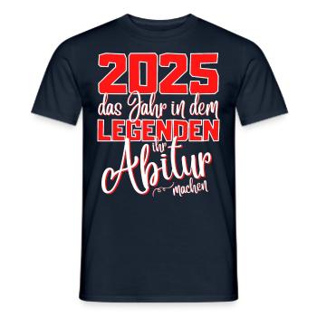 Abitur 2023 Abschluss - Das Abi 2023 Abiturfeier - Männer T-Shirt - Navy - Vorne - AI Model Male 178 light (178cm)