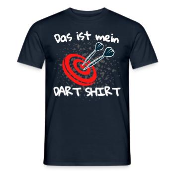 Das ist mein Dart Shirt! Dart Dartspieler Darts - Männer T-Shirt - Navy - Vorne - AI Model Male 178 light (178cm)