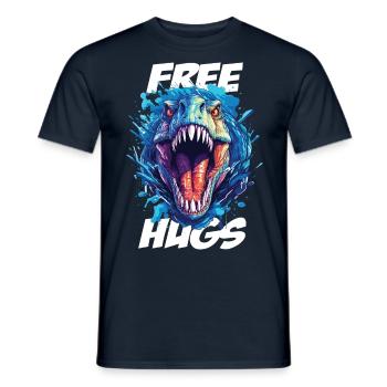 Dino Dinosaur T-Rex Rex Gift - Men's T-Shirt - navy - Front - AI Model Male 178 light (178cm)