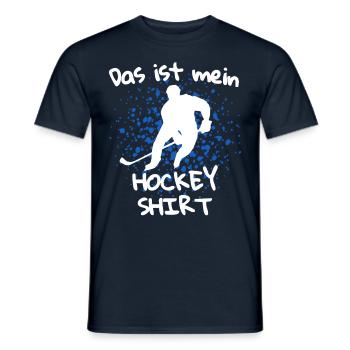 Hockey Spruch - Eishockey Hockey Eishockeyspieler - Männer T-Shirt - Navy - Vorne - AI Model Male 178 light (178cm)