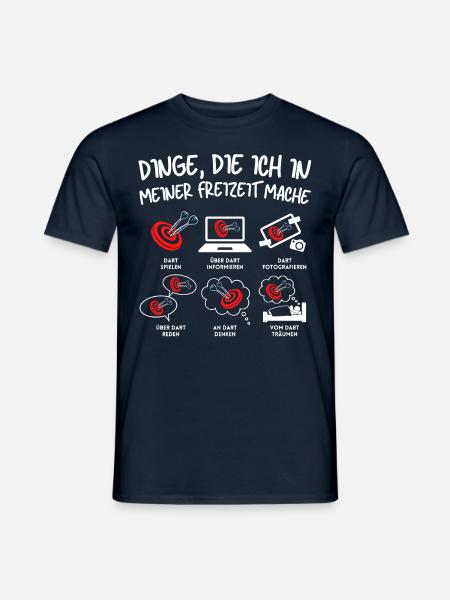 Dart Spruch Dartscheibe Dartboard 180 für - Männer T-Shirt - Navy