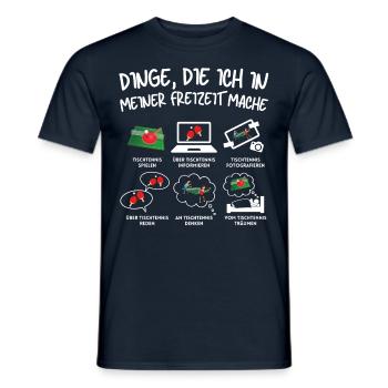 Tischtennis Spieler Spruch - Männer T-Shirt - Navy - Vorne - AI Model Male 178 light (178cm)