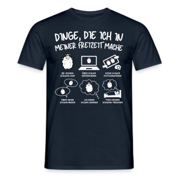 Lustiger Schaf Schafe Schäferei Schafhirte - Männer T-Shirt - Navy - Vorne - AI Model Male 178 light (178cm)