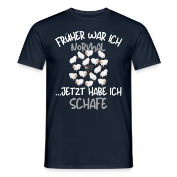 Ich habe Schafe! Lustige Schäferei Schafhirte - Männer T-Shirt - Navy - Vorne - AI Model Male 178 light (178cm)