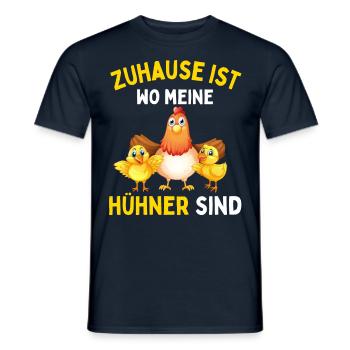 J’AIME JUSTE LES POULETS ! D’ACCORD? Drôles de poulets - T-shirt homme - marine - Devant - AI Model Male 178 light (178cm)