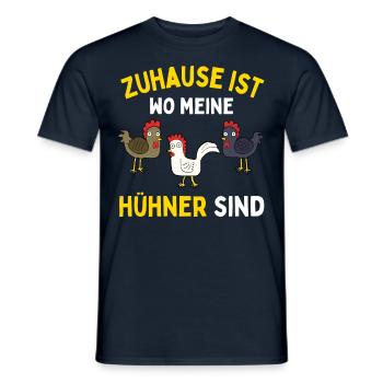 J’AIME JUSTE LES POULETS ! D’ACCORD? Drôles de poulets - T-shirt homme - marine - Devant - AI Model Male 178 light (178cm)